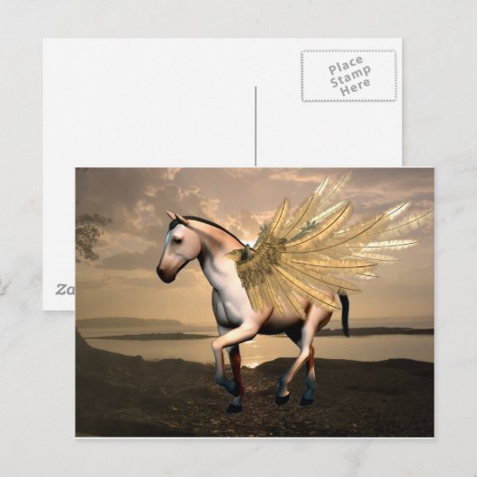 Sweet Pegasus Postkarte (Vorne/Hinten)