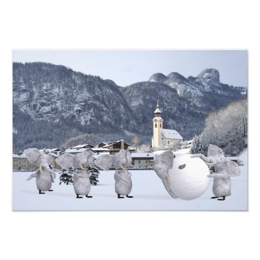 Sweet Pengphants Fotodruck (Vorne)