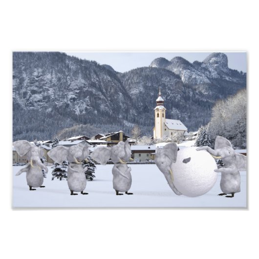 Sweet Pengphants Fotodruck (Vorne)