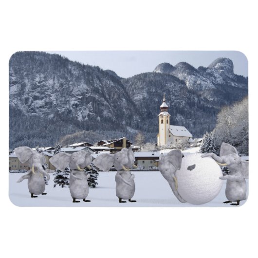 Sweet Pengphants Magnet (Horizontal)