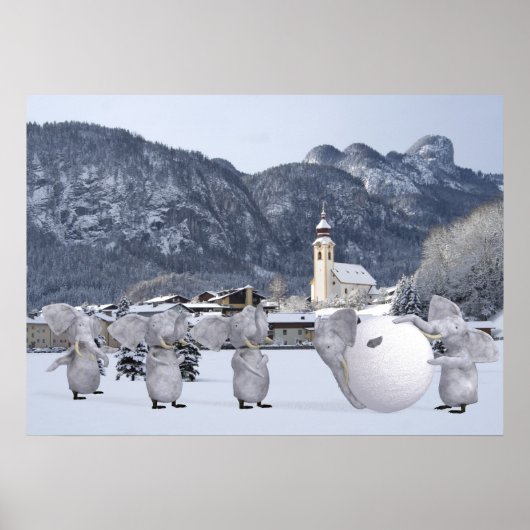 Sweet Pengphants Poster (Vorne)