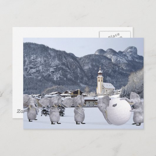 Sweet Pengphants Postkarte (Vorne/Hinten)