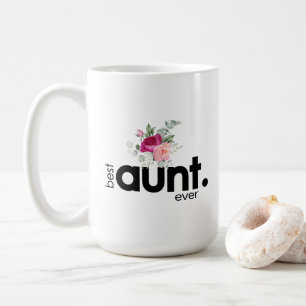 Sweet Peonies Best Aunt Ever 15oz Tasse
