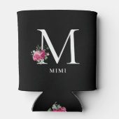 Sweet Peonies Mimi auf Blk Can Cooler Dosenkühler (Rückseite)