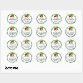 Sweet Pepper Jelly Custom Canning Jar Sticker (Blatt)