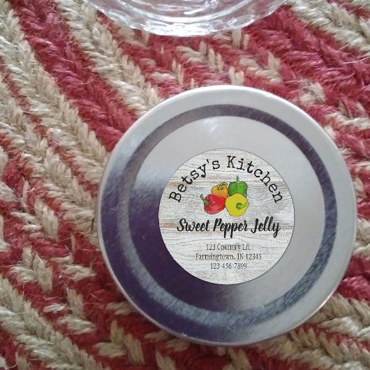 Sweet Pepper Jelly Produktaufkleber