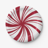 Sweet Peppermint Weihnachten Picnic-Teller Pappteller (Vorderseite)