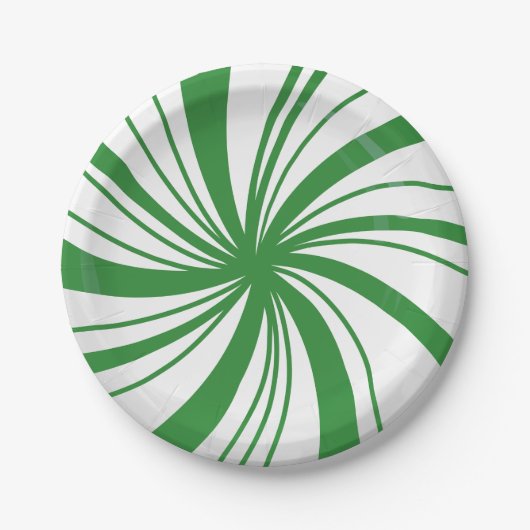 Sweet Peppermint Weihnachten Picnic-Teller Pappteller (Vorderseite)