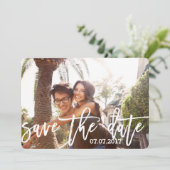 Sweet Personalisiert Foto Save the Date Card (Stehend Vorderseite)