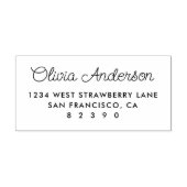 Sweet Personalisiert Script Name Rücksendeadresse Gummistempel (Prägung)