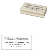 Sweet Personalisiert Script Name Rücksendeadresse Gummistempel (Stempel)