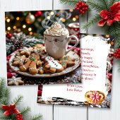 Sweet Personalized Christmas | Coffee and Cookies Karte