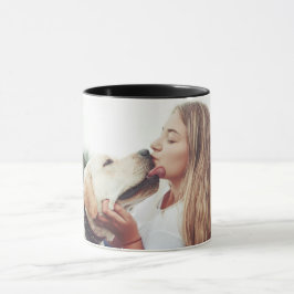 Sweet Pet Kiss Photo Modern Photo Tasse