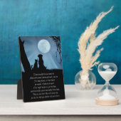 Sweet Pet Memorial Gedicht Hund und Katze Fotoplatte (Seite)