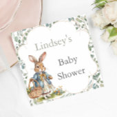 Sweet Peter Rabbit Baby Shower Girl on Way Serviette