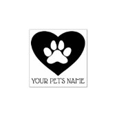 Sweet Pets Paw Print Individuelle Name Gummistempel (Prägung)