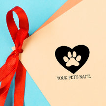Sweet Pets Paw Print Individuelle Name