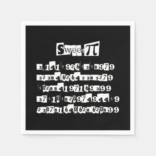 Sweet Pi Serviette (Vorderseite)