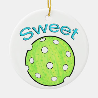 Sweet Pickle Pickleball Keramik Ornament