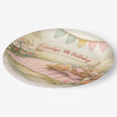 Sweet Picnic Outdoor Boho Birthday Party Pappteller (Schrägansicht)