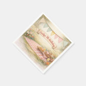Sweet Picnic Outdoor Boho Birthday Party Serviette (Ecke)