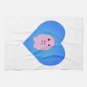 Sweet Piggy Liebe Geschirrtuch (Horizontal)
