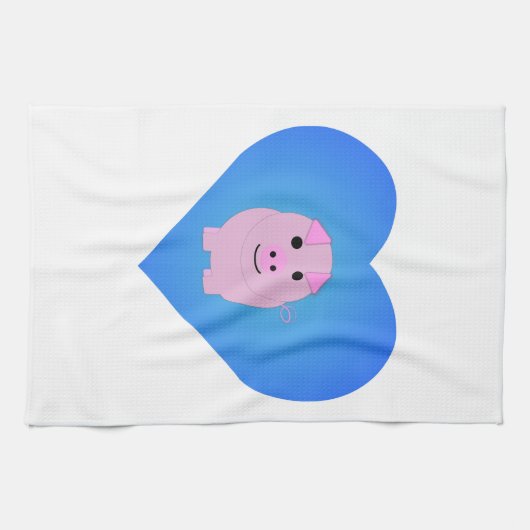 Sweet Piggy Liebe Geschirrtuch (Horizontal)