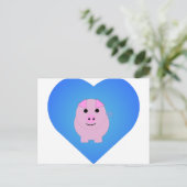 Sweet Piggy Liebe Postkarte (Stehend Vorderseite)