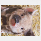 Sweet Piglet Fleecedecke (Vorderseite (Horizontal))