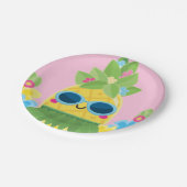 Sweet PineappGirls Frau Onederful Erster Geburtsta Pappteller (Schrägansicht)