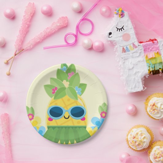 Sweet PineappGirls Frau Onederful Erster Geburtsta Pappteller (Party)
