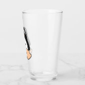 Sweet Pinguin mit Ihrem Namen Glas (Links)