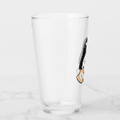 Sweet Pinguin mit Ihrem Namen Glas (Rechts)