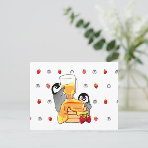 Sweet Pinguine Postcard Postkarte