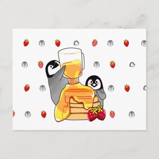 Sweet Pinguine Postcard Postkarte (Vorderseite)