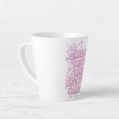 Sweet Pink Aesthetic Puffy Font Milchtasse (Linke Ecke)
