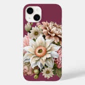 Sweet Pink and Cream Florals iPhone Case (Rückseite)