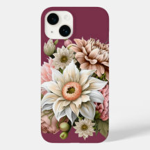 Sweet Pink and Cream Florals iPhone Case