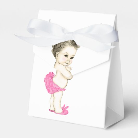 Sweet Pink Baby Girl Dusche Geschenkschachtel (Vorderseite)