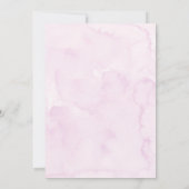 Sweet Pink Baby in Bloom Wildblume Babydusche Einladung (Rückseite)