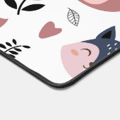 Sweet Pink Bear Fox And Bunny Forest Schreibtischunterlage (Ecke)