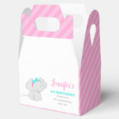 Sweet Pink Birthday Gevor Box mit Elephant Geschenkschachtel (Geöffnet)