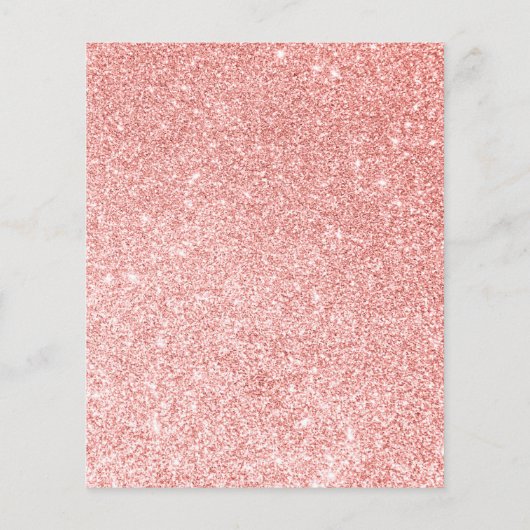 Sweet Pink Blooms Pink Girl Dusche Wünsche für Bab (Rückseite)