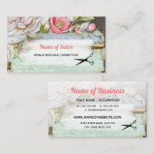 Sweet Pink Blossom Blumenhaar Schönheitssalon Visitenkarte (Vorne/Hinten)