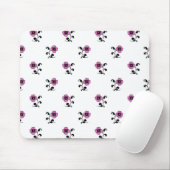 Sweet Pink Blume Muster Mousepad (Mit Mouse)