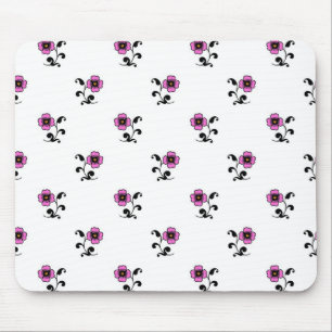 Sweet Pink Blume Muster Mousepad