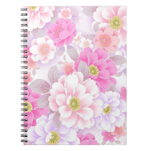 Sweet Pink Blume Notizblock (Vorderseite)