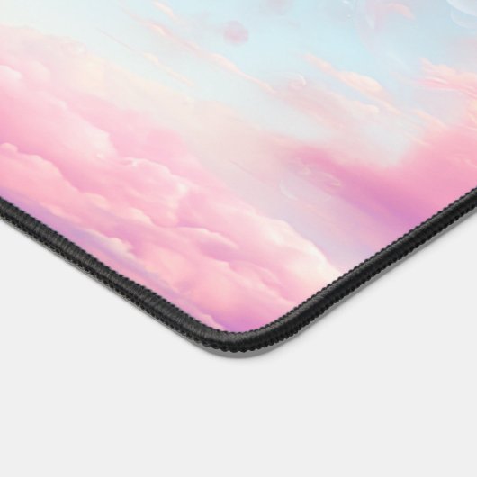 Sweet Pink Bubble Sky Schreibtischunterlage (Ecke)