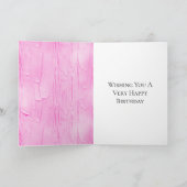 Sweet Pink Cake Zuckerguss Geburtstag Karte (Innenseite)