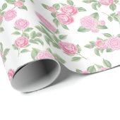 Sweet Pink Camellia-Blume Geschenkpapier (Rolleneckpunkt)